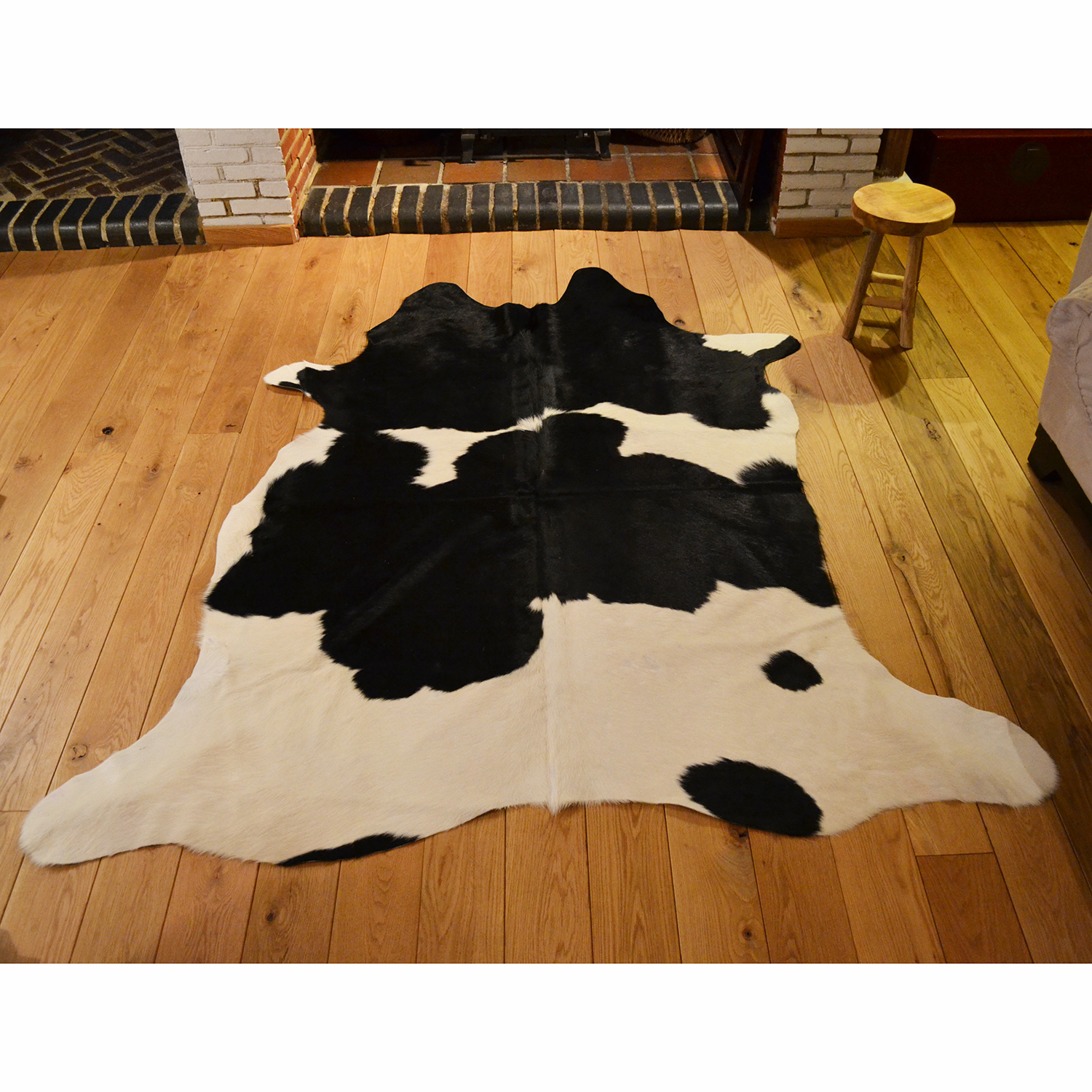 Kuhfell Teppich 172 250 x 190 schwarz und weiß | eBay