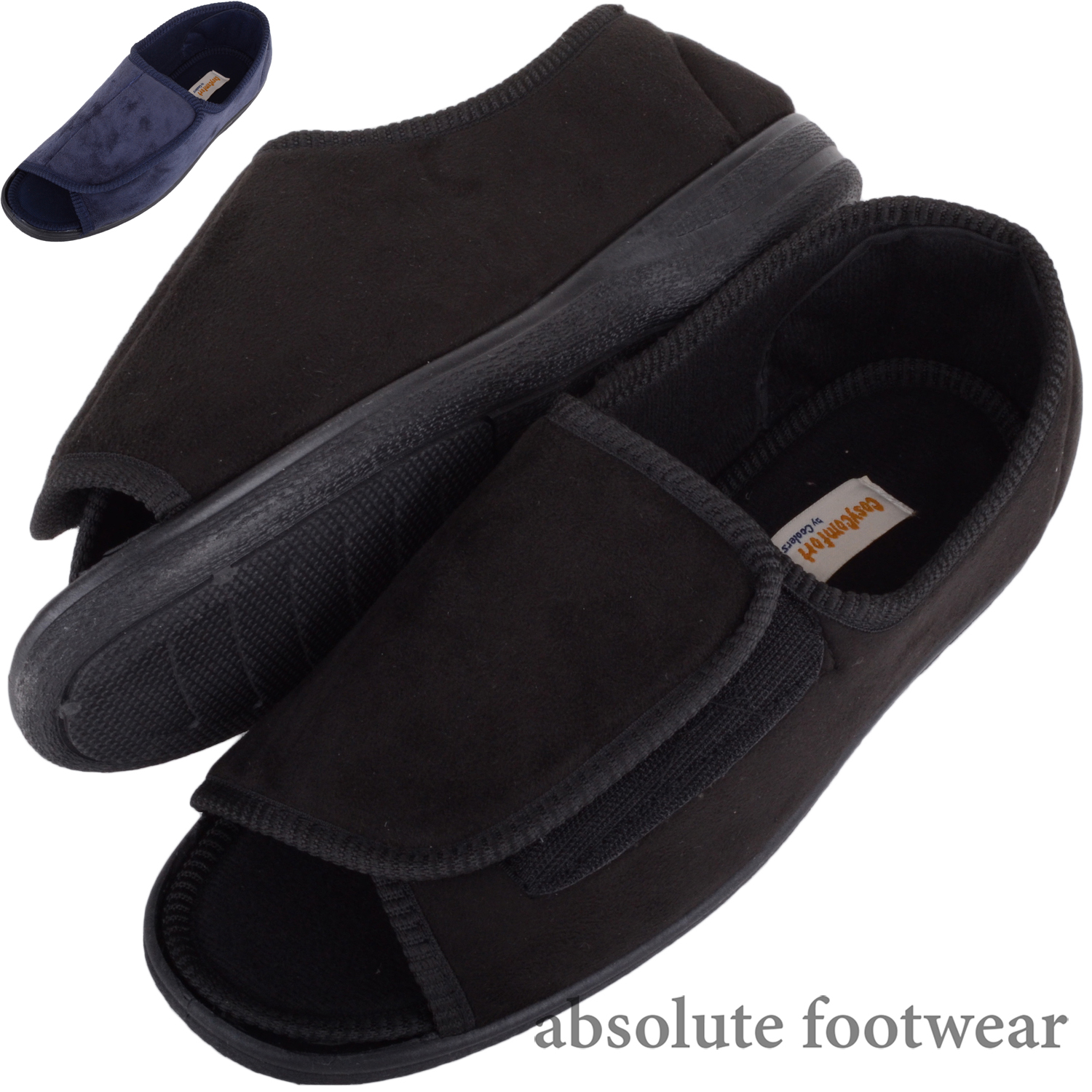 Mens / Gents EEE Wide Fitting Slippers 