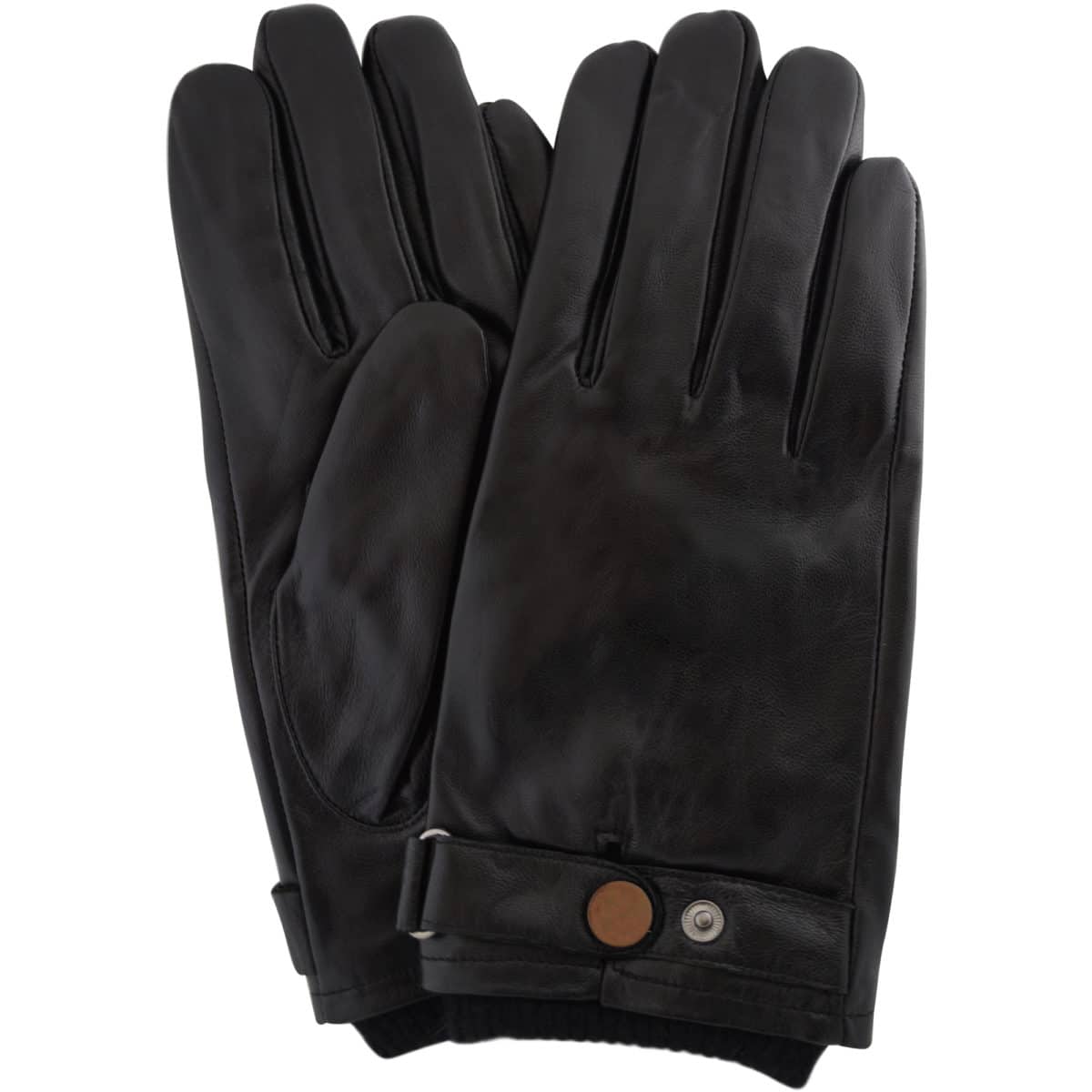 Leather Biker Stud Gloves - Black SNUGRUGS