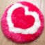 Sheepskin Heart Rug