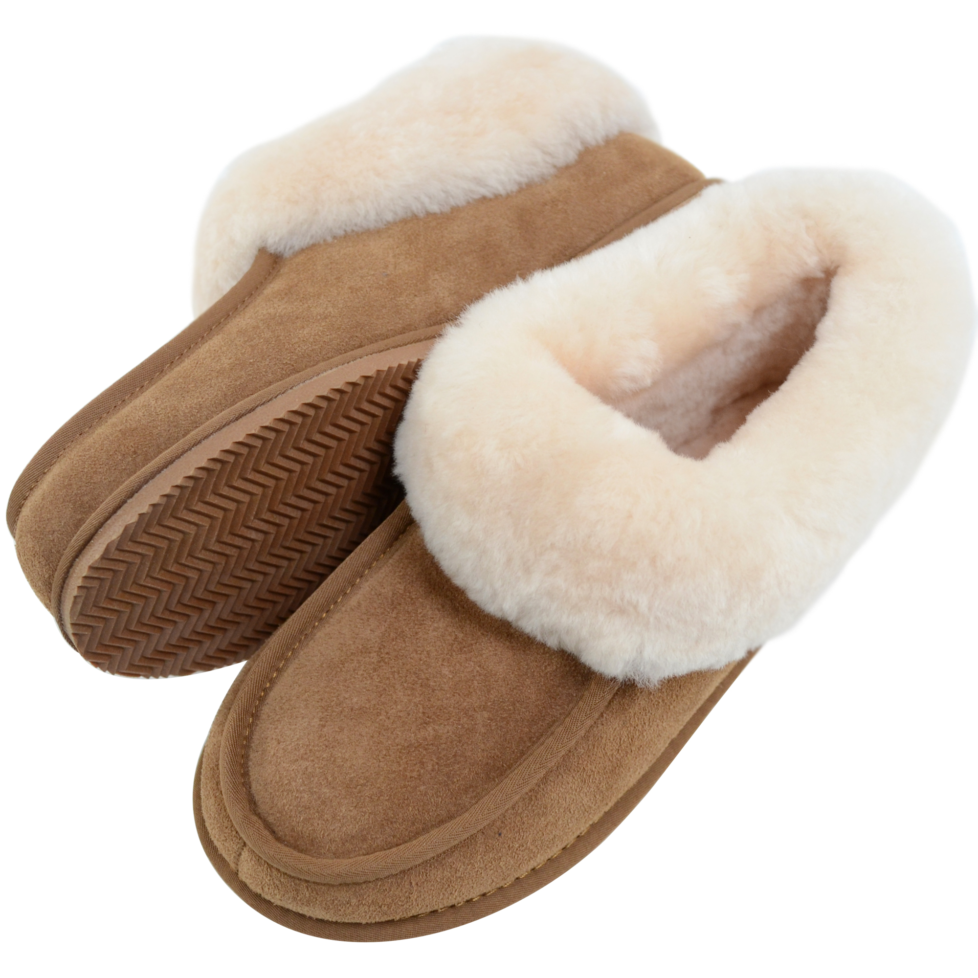 ladies full fur slippers