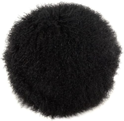 Snugrugs Mongolian Cushion – Round – Black
