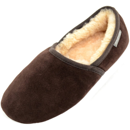 mens real sheepskin slippers