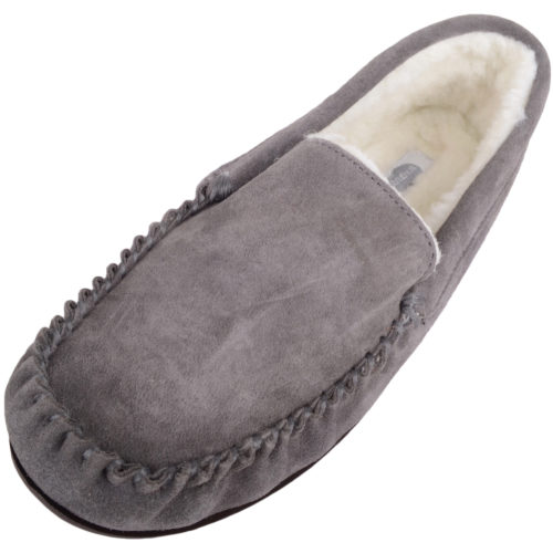 mens suede moccasin slippers uk
