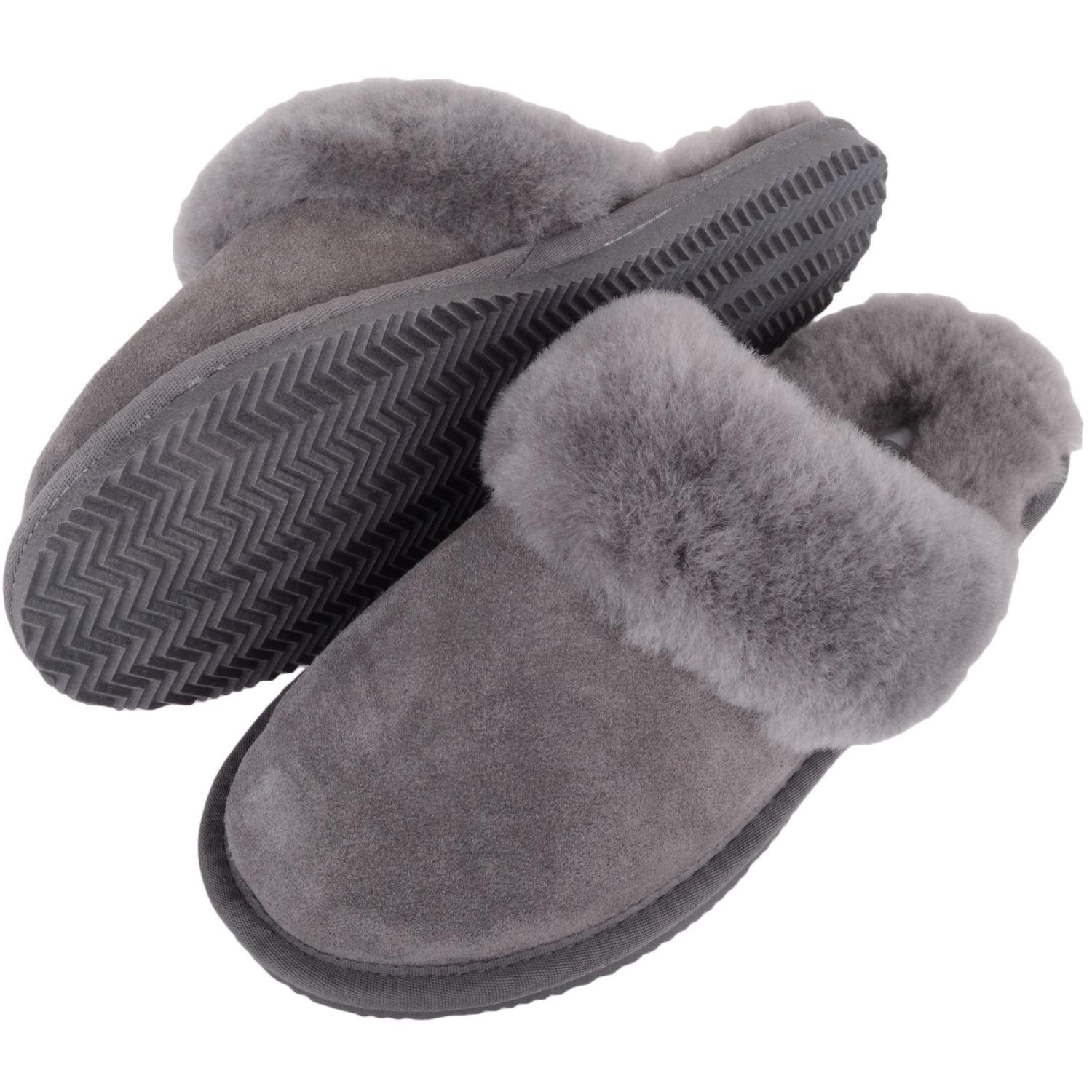 ladies grey slippers