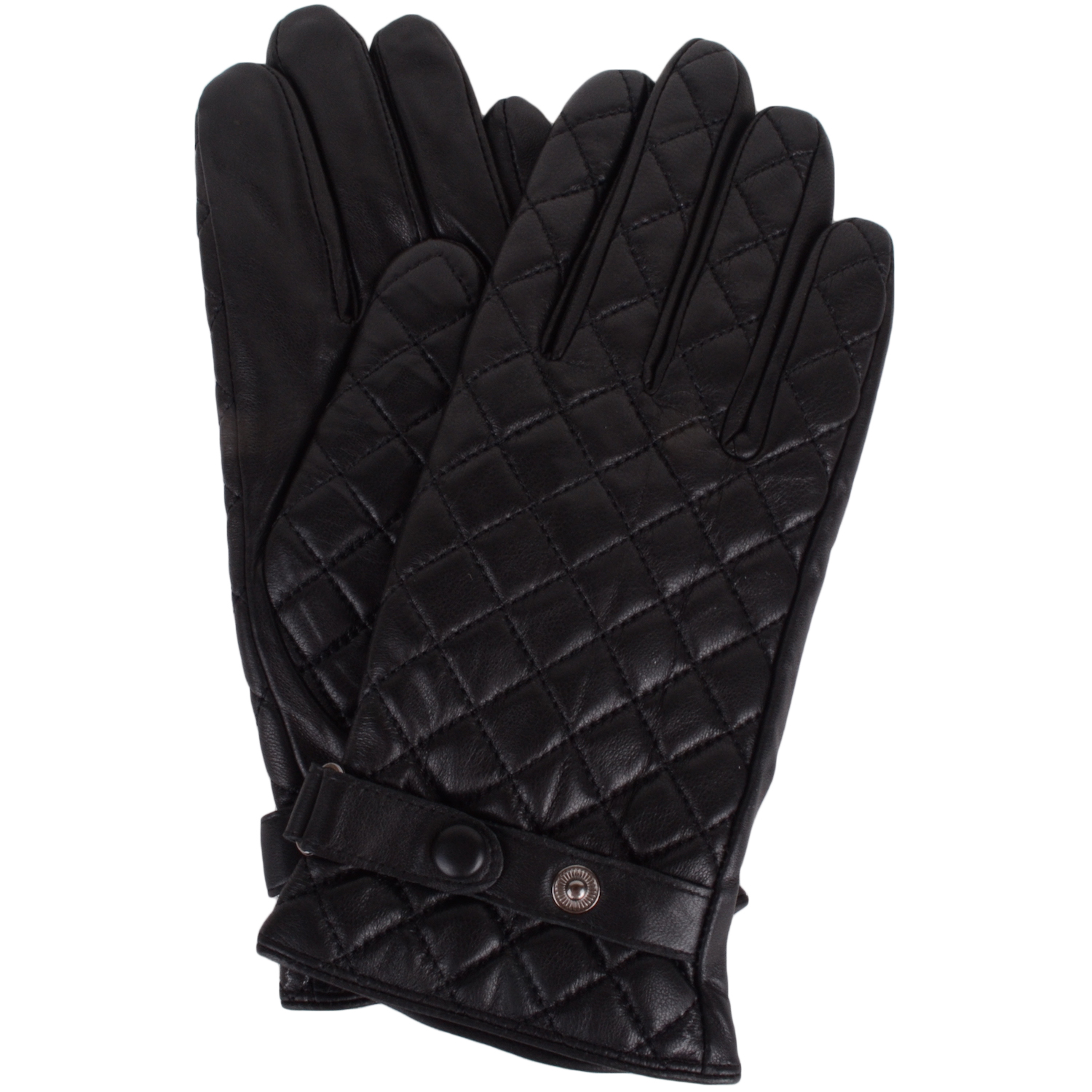 Ladies Leather Quilted Diamond Gloves – Snugrugs