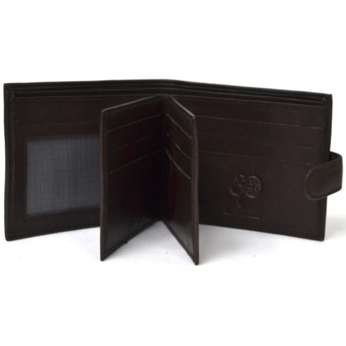 Bi-Fold Leather Wallet Multiple Sections - Harry